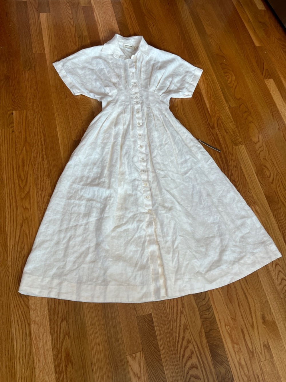 Anthropologie x Exquise Tobie Linen Maxi Dress Size Small NWT - Picture 7 of 16